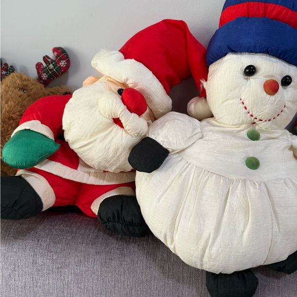 Festive Santa and Snowman Plush Set - Picture 1 of 1